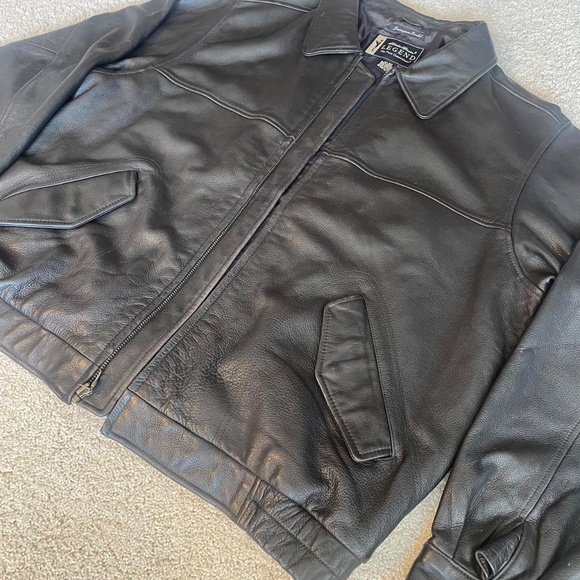 Eddie Bauer Journeyman Leather Jacket XLT - Picture 4 of 5